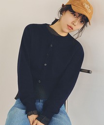 studio CLIP | 【daily CLIP】ループヤーンクロスボタンカーディガン(カーディガン/ボレロ)