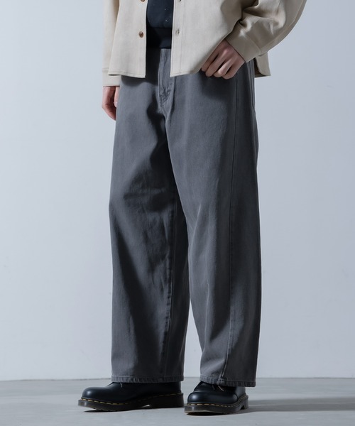 improves（インプローブス）の「9.5oz デニム バレルレッグ ジーンズ（デニムパンツ・メンズ・ネイビー/ブラック系/ブルー/ブラック/サックスブルー・X-LARGE/LARGE/MEDIUM/SMALL）」の3枚目の写真