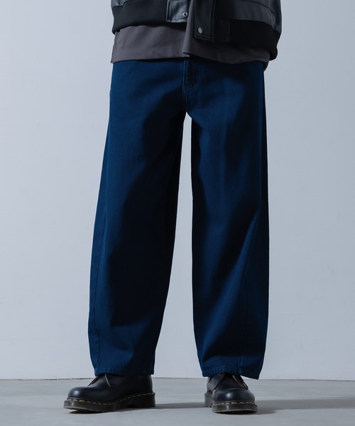 improves（インプローブス）の「9.5oz デニム バレルレッグ ジーンズ（デニムパンツ・メンズ・ネイビー/ブラック系/ブルー/ブラック/サックスブルー・X-LARGE/LARGE/MEDIUM/SMALL）」の4枚目の写真