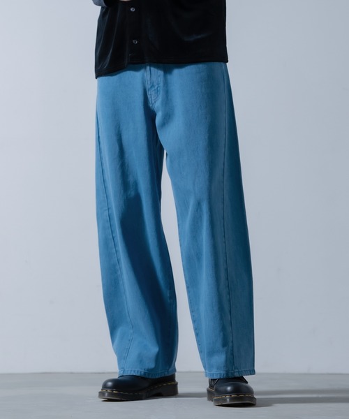 improves（インプローブス）の「9.5oz デニム バレルレッグ ジーンズ（デニムパンツ・メンズ・ネイビー/ブラック系/ブルー/ブラック/サックスブルー・X-LARGE/LARGE/MEDIUM/SMALL）」の5枚目の写真