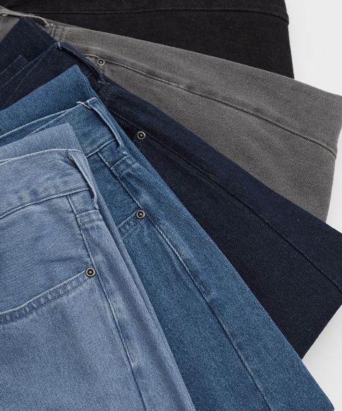 improves（インプローブス）の「9.5oz デニム バレルレッグ ジーンズ（デニムパンツ・メンズ・ネイビー/ブラック系/ブルー/ブラック/サックスブルー・X-LARGE/LARGE/MEDIUM/SMALL）」の6枚目の写真