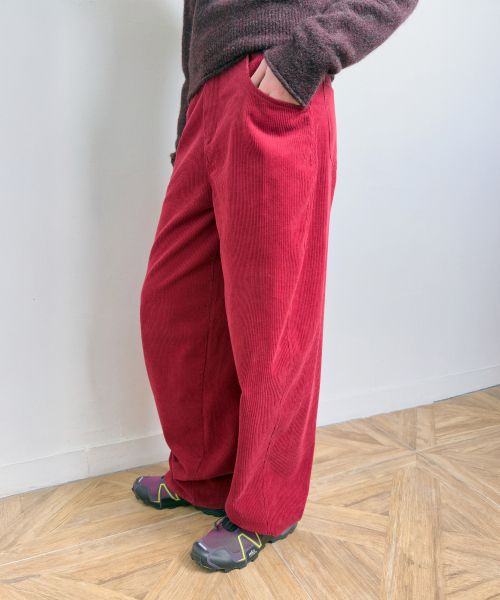 DIAGONAL(ダイアゴナル)の「ADJUSTABLE CORD TROUSERS (red)(その他パンツ・レディース・その他・SMALL/MEDIUM)」の14枚目の写真