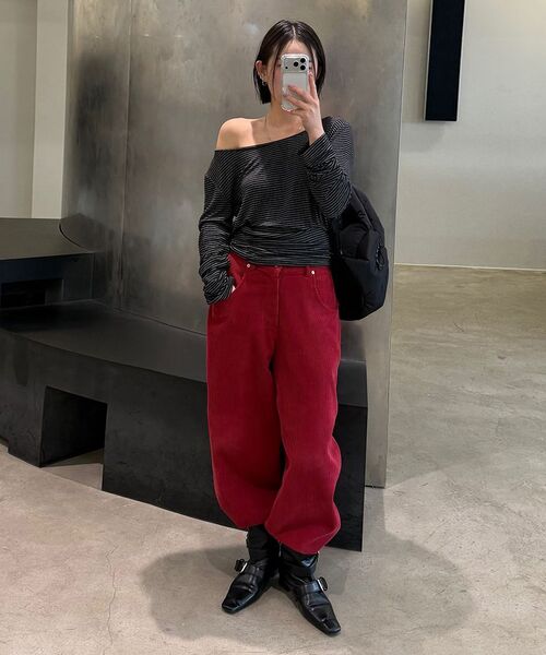 DIAGONAL(ダイアゴナル)の「ADJUSTABLE CORD TROUSERS (red)(その他パンツ・レディース・その他・SMALL/MEDIUM)」の10枚目の写真
