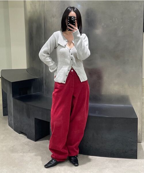 DIAGONAL(ダイアゴナル)の「ADJUSTABLE CORD TROUSERS (red)(その他パンツ・レディース・その他・SMALL/MEDIUM)」の8枚目の写真
