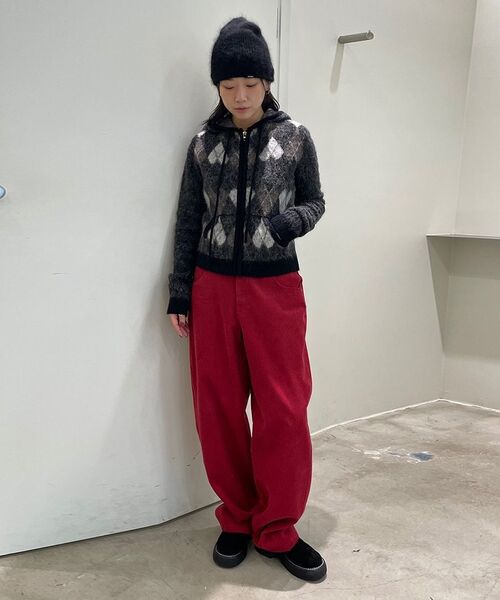 DIAGONAL(ダイアゴナル)の「ADJUSTABLE CORD TROUSERS (red)(その他パンツ・レディース・その他・SMALL/MEDIUM)」の3枚目の写真