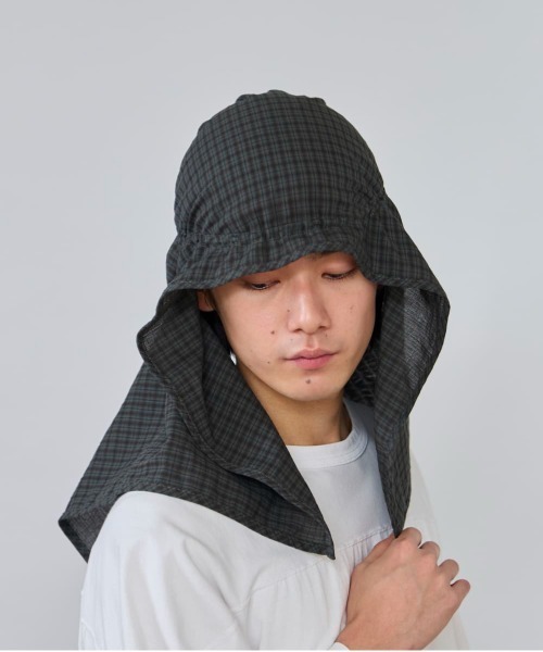 OVERRIDE(オーバーライド)の「OVERRIDE DOBBY PLAID HAT SHADE / オーバーライド(その他ヘアアクセサリー・メンズ・グリーン/ベージュ/ブルー・ONE SIZE)」の9枚目の写真