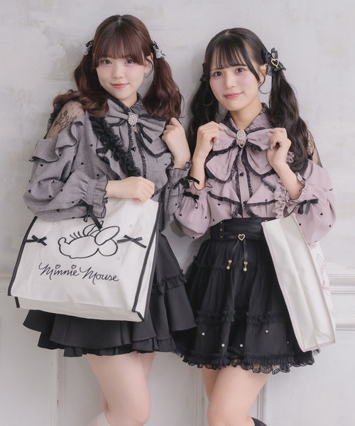 ROJITA(ロジータ)の「【Disney collection by ROJITA】ミニー刺繍トートバッグ(トートバッグ・レディース・ブラック/ピンク・FREE)」の17枚目の写真