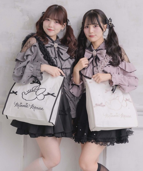 ROJITA(ロジータ)の「【Disney collection by ROJITA】ミニー刺繍トートバッグ(トートバッグ・レディース・ブラック/ピンク・FREE)」の20枚目の写真