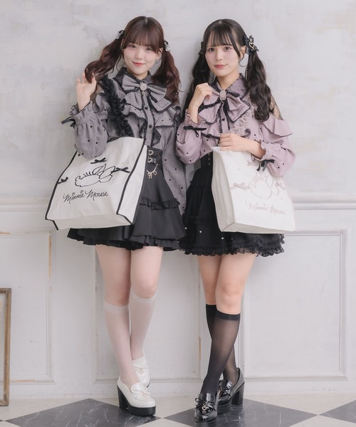 ROJITA(ロジータ)の「【Disney collection by ROJITA】ミニー刺繍トートバッグ(トートバッグ・レディース・ブラック/ピンク・FREE)」の21枚目の写真