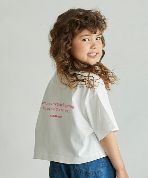 undeny.(アンディニ-)の「アンディニー Clean Mind ショート Tシャツ(Tシャツ/カットソー・キッズ・ピンク/ホワイト/ベージュ系その他・XL/L/M)」の6枚目の写真