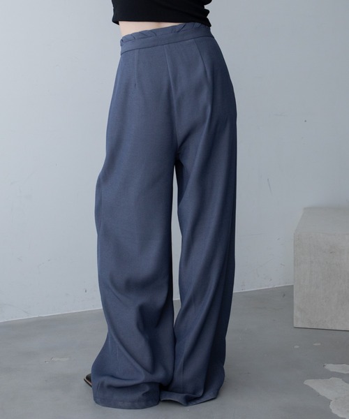 VACANCY(ヴァカンシー)の「アミコミワイドスラックスパンツ/SETUP(スラックス・レディース・ブルー/ブラック・LARGE/MEDIUM/SMALL)」の16枚目の写真