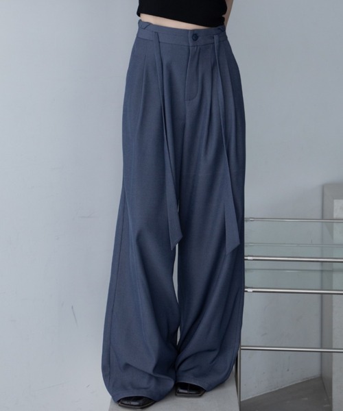 VACANCY(ヴァカンシー)の「アミコミワイドスラックスパンツ/SETUP(スラックス・レディース・ブルー/ブラック・LARGE/MEDIUM/SMALL)」の13枚目の写真