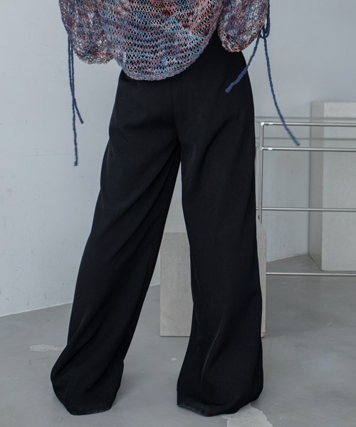 VACANCY(ヴァカンシー)の「アミコミワイドスラックスパンツ/SETUP(スラックス・レディース・ブルー/ブラック・LARGE/MEDIUM/SMALL)」の6枚目の写真