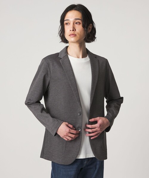 A DAY IN THE LIFE UNITED ARROWS（アデイインザライフユナイテッドアローズ）の「メランジ カルゼ ジャージー カーディガンジャケット＜A DAY IN THE LIFE＞（カーディガン/ボレロ・メンズ・ネイビー/ダークグレー/モカ・L/S/M）」の7枚目の写真