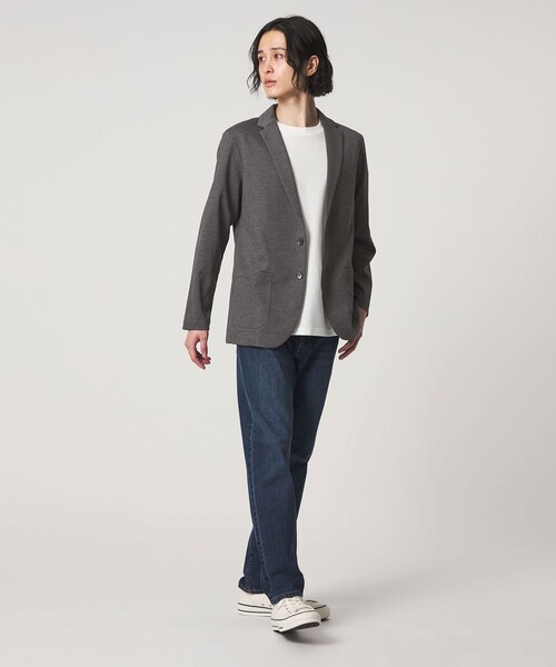 A DAY IN THE LIFE UNITED ARROWS（アデイインザライフユナイテッドアローズ）の「メランジ カルゼ ジャージー カーディガンジャケット＜A DAY IN THE LIFE＞（カーディガン/ボレロ・メンズ・ネイビー/ダークグレー/モカ・L/S/M）」の8枚目の写真