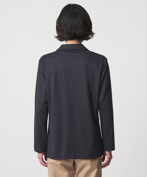A DAY IN THE LIFE UNITED ARROWS（アデイインザライフユナイテッドアローズ）の「メランジ カルゼ ジャージー カーディガンジャケット＜A DAY IN THE LIFE＞（カーディガン/ボレロ・メンズ・ネイビー/ダークグレー/モカ・L/S/M）」の12枚目の写真