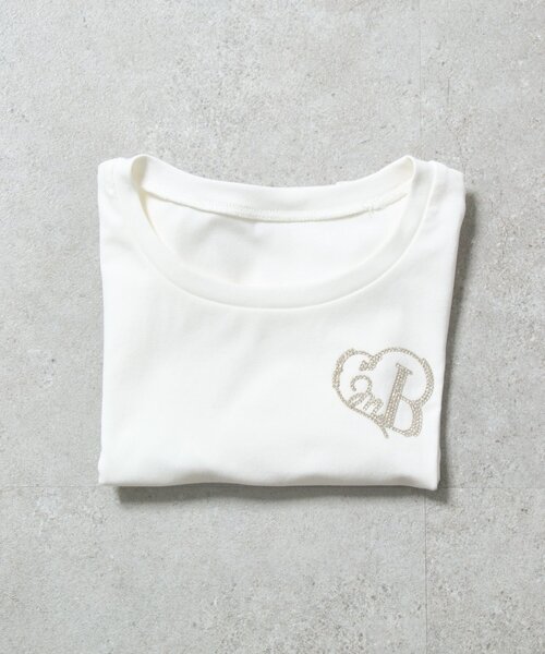 OLIVE des OLIVE（オリーブデオリーブ）の「【Belle Charme】Glitter Logo Crop Tee（Tシャツ/カットソー・レディース・ブラック/オフホワイト/ピンク・FREE）」の18枚目の写真