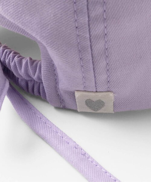 apres les cours(アプレレクール)の「【UVカット/接触冷感】後ろリボンロゴ刺繍キャップ(キャップ・キッズ・ラベンダー/チェック・58/54/50)」の16枚目の写真