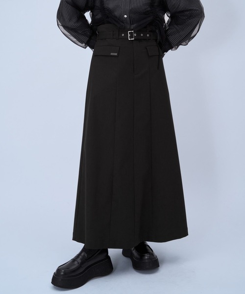 HARE（ハレ）の「CLEAR TEXTUREキリカエナロースカート(HARE)（スカート・レディース・ブラック/ブラウン/ライトグレー・FREE）」の18枚目の写真