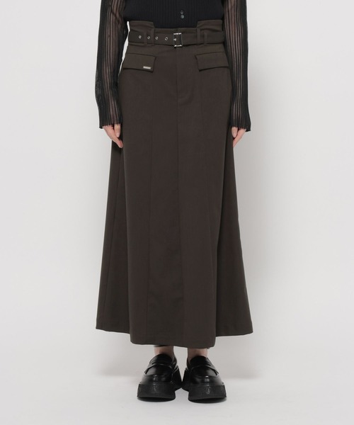 HARE（ハレ）の「CLEAR TEXTUREキリカエナロースカート(HARE)（スカート・レディース・ブラック/ブラウン/ライトグレー・FREE）」の20枚目の写真