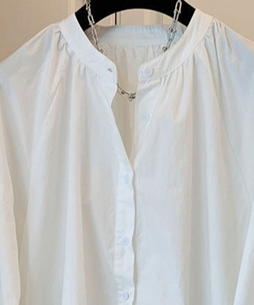 Flugge(フラッジー)の「ボリュームスリーブシャツブラウス(シャツ/ブラウス・レディース・ブラック/ホワイト・LARGE/MEDIUM)」の10枚目の写真