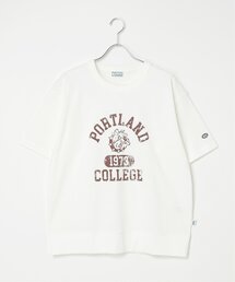 NO NEED（ノーニード）の「DISCUS ATHLETIC ディスカス アスレティック USAコットンヘビープリントスウェットTシャツ（Tシャツ/カットソー）」