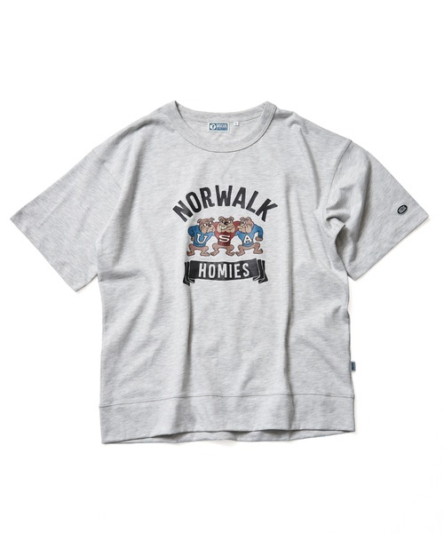 DISCUS ATHLETIC(ディスカス アスレチック)の「DISCUS ATHLETIC ディスカス アスレティック USAコットンヘビープリントスウェットTシャツ(Tシャツ/カットソー・メンズ・ネイビー/オフホワイト/ブラック/グレー・M/L/LL)」の3枚目の写真