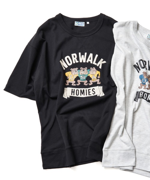 DISCUS ATHLETIC(ディスカス アスレチック)の「DISCUS ATHLETIC ディスカス アスレティック USAコットンヘビープリントスウェットTシャツ(Tシャツ/カットソー・メンズ・ネイビー/オフホワイト/ブラック/グレー・M/L/LL)」の2枚目の写真