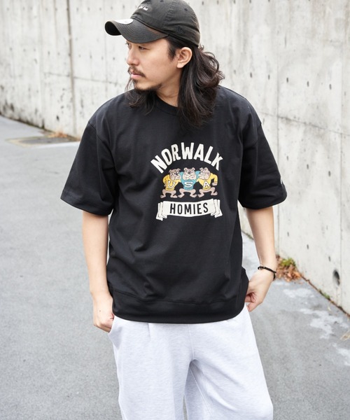 DISCUS ATHLETIC(ディスカス アスレチック)の「DISCUS ATHLETIC ディスカス アスレティック USAコットンヘビープリントスウェットTシャツ(Tシャツ/カットソー・メンズ・ネイビー/オフホワイト/ブラック/グレー・M/L/LL)」の20枚目の写真