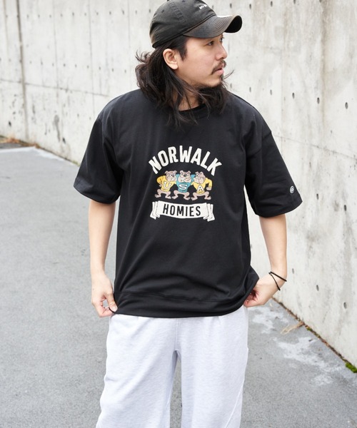 DISCUS ATHLETIC(ディスカス アスレチック)の「DISCUS ATHLETIC ディスカス アスレティック USAコットンヘビープリントスウェットTシャツ(Tシャツ/カットソー・メンズ・ネイビー/オフホワイト/ブラック/グレー・M/L/LL)」の21枚目の写真