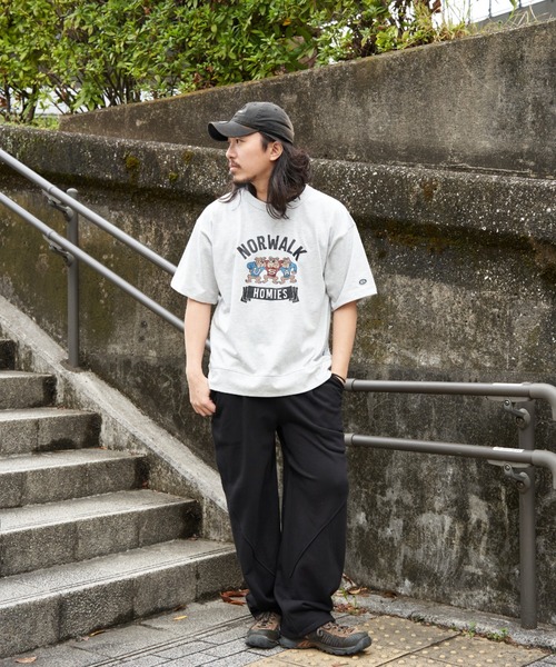 DISCUS ATHLETIC(ディスカス アスレチック)の「DISCUS ATHLETIC ディスカス アスレティック USAコットンヘビープリントスウェットTシャツ(Tシャツ/カットソー・メンズ・ネイビー/オフホワイト/ブラック/グレー・M/L/LL)」の19枚目の写真