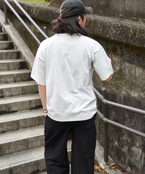 DISCUS ATHLETIC(ディスカス アスレチック)の「DISCUS ATHLETIC ディスカス アスレティック USAコットンヘビープリントスウェットTシャツ(Tシャツ/カットソー・メンズ・ネイビー/オフホワイト/ブラック/グレー・M/L/LL)」の14枚目の写真