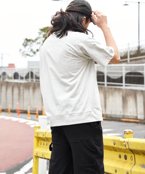 DISCUS ATHLETIC(ディスカス アスレチック)の「DISCUS ATHLETIC ディスカス アスレティック USAコットンヘビープリントスウェットTシャツ(Tシャツ/カットソー・メンズ・ネイビー/オフホワイト/ブラック/グレー・M/L/LL)」の6枚目の写真
