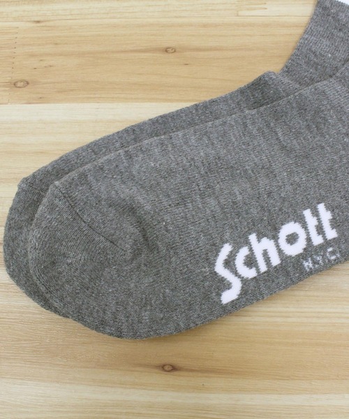 schott(ショット)の「HIGT-SOCKS STENCIL BULLDOG/2足セット(ソックス/靴下・メンズ・ブラック×グレー・FREE)」の6枚目の写真