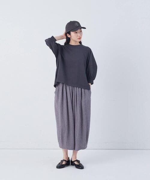 conges payes ADIEU TRISTESSE（コンジェ ペイエ アデュートリステス）の「ボトルシルエットスリーブカットソーブラウス（シャツ/ブラウス・レディース・チャコールグレー/グレイッシュベージュ/ベージュ・FREE）」の11枚目の写真