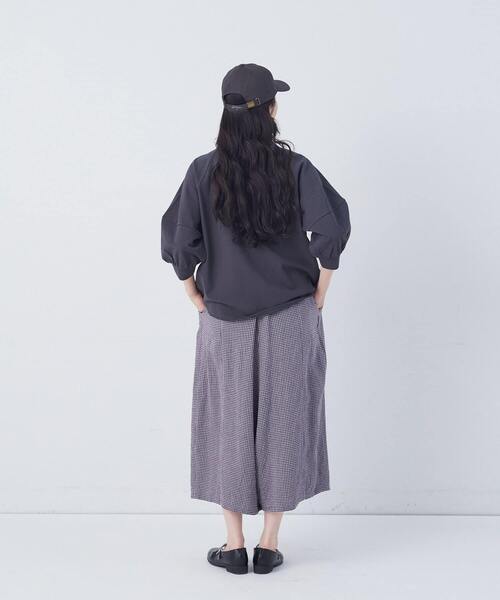 conges payes ADIEU TRISTESSE（コンジェ ペイエ アデュートリステス）の「ボトルシルエットスリーブカットソーブラウス（シャツ/ブラウス・レディース・チャコールグレー/グレイッシュベージュ/ベージュ・FREE）」の13枚目の写真