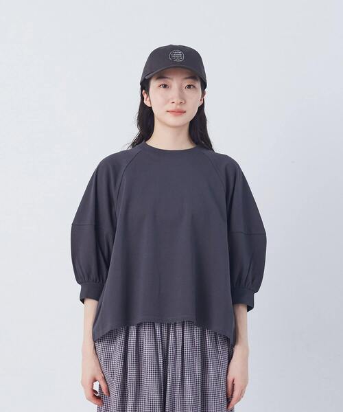 conges payes ADIEU TRISTESSE（コンジェ ペイエ アデュートリステス）の「ボトルシルエットスリーブカットソーブラウス（シャツ/ブラウス・レディース・チャコールグレー/グレイッシュベージュ/ベージュ・FREE）」の15枚目の写真