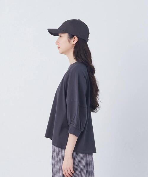 conges payes ADIEU TRISTESSE（コンジェ ペイエ アデュートリステス）の「ボトルシルエットスリーブカットソーブラウス（シャツ/ブラウス・レディース・チャコールグレー/グレイッシュベージュ/ベージュ・FREE）」の16枚目の写真