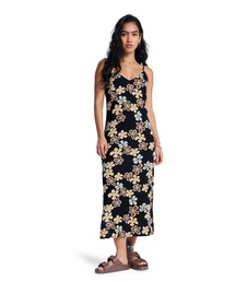 ROXY ウィメンズ STAY SUNNY SLIP DRESS ワンピース 【2026年春夏モデル】/ロキシー花柄サイドスリットワンピース