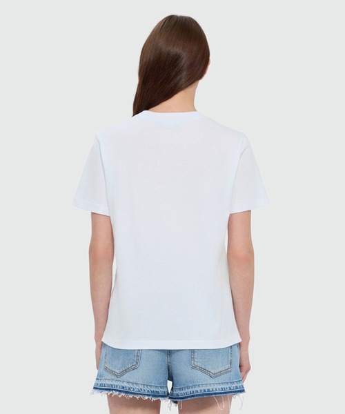 MSGM(エムエスジーエム)の「MSGM FLOWER エンブロイダリーロゴTシャツ(Tシャツ/カットソー・レディース・ブラック/ホワイト・S/M)」の5枚目の写真