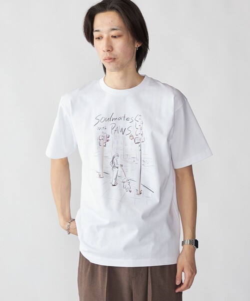 City Ambient Products(シティアンビエントプロダクツ)の「【City Ambient Products別注】佐伯 ゆう子: アート Tシャツ(Tシャツ/カットソー・メンズ・ホワイト/ライトホワイト・MEDIUM/LARGE/X-LARGE)」の20枚目の写真