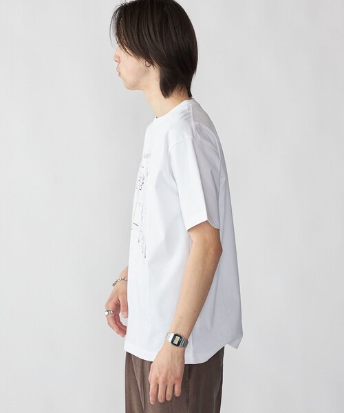City Ambient Products(シティアンビエントプロダクツ)の「【City Ambient Products別注】佐伯 ゆう子: アート Tシャツ(Tシャツ/カットソー・メンズ・ホワイト/ライトホワイト・MEDIUM/LARGE/X-LARGE)」の18枚目の写真