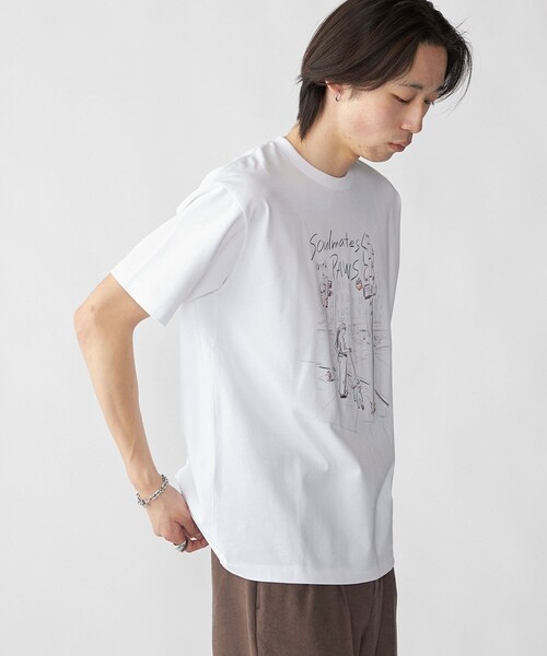 City Ambient Products(シティアンビエントプロダクツ)の「【City Ambient Products別注】佐伯 ゆう子: アート Tシャツ(Tシャツ/カットソー・メンズ・ホワイト/ライトホワイト・MEDIUM/LARGE/X-LARGE)」の16枚目の写真