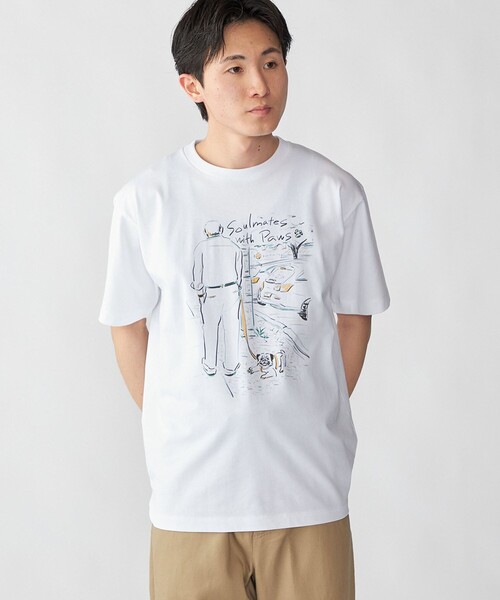 City Ambient Products(シティアンビエントプロダクツ)の「【City Ambient Products別注】佐伯 ゆう子: アート Tシャツ(Tシャツ/カットソー・メンズ・ホワイト/ライトホワイト・MEDIUM/LARGE/X-LARGE)」の13枚目の写真