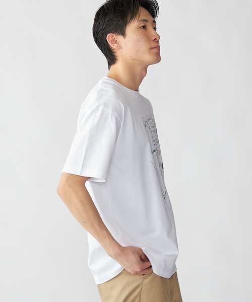 City Ambient Products(シティアンビエントプロダクツ)の「【City Ambient Products別注】佐伯 ゆう子: アート Tシャツ(Tシャツ/カットソー・メンズ・ホワイト/ライトホワイト・MEDIUM/LARGE/X-LARGE)」の12枚目の写真