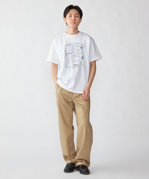 City Ambient Products(シティアンビエントプロダクツ)の「【City Ambient Products別注】佐伯 ゆう子: アート Tシャツ(Tシャツ/カットソー・メンズ・ホワイト/ライトホワイト・MEDIUM/LARGE/X-LARGE)」の10枚目の写真