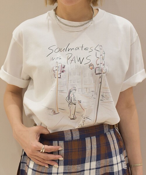 City Ambient Products(シティアンビエントプロダクツ)の「【City Ambient Products別注】佐伯 ゆう子: アート Tシャツ(Tシャツ/カットソー・メンズ・ホワイト/ライトホワイト・MEDIUM/LARGE/X-LARGE)」の8枚目の写真