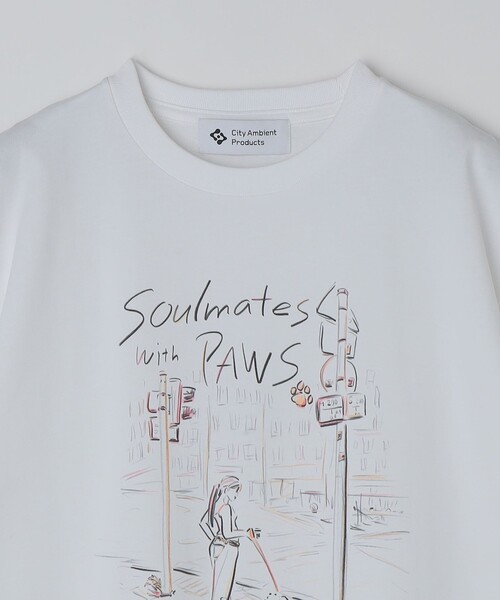 City Ambient Products(シティアンビエントプロダクツ)の「【City Ambient Products別注】佐伯 ゆう子: アート Tシャツ(Tシャツ/カットソー・メンズ・ホワイト/ライトホワイト・MEDIUM/LARGE/X-LARGE)」の6枚目の写真