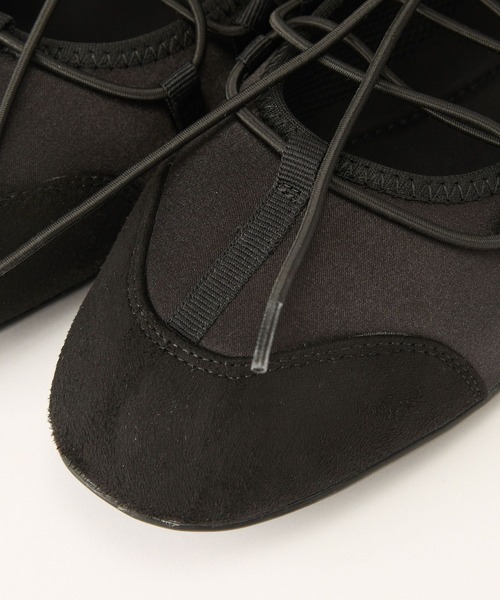 BARNYARDSTORM（バンヤードストーム）の「BARNYARDSTORM / コードサテンバレエスニーカー【一部店舗限定】（スニーカー・レディース・ブラウン/ブラック・LL/L/M/S）」の10枚目の写真