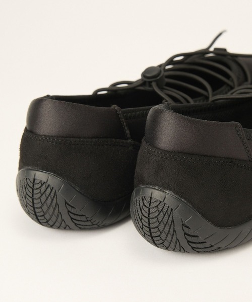 BARNYARDSTORM（バンヤードストーム）の「BARNYARDSTORM / コードサテンバレエスニーカー【一部店舗限定】（スニーカー・レディース・ブラウン/ブラック・LL/L/M/S）」の15枚目の写真